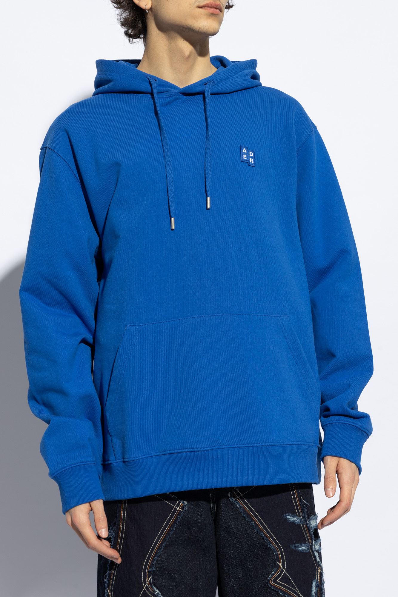 SchaferandweinerShops Australia - Diesel logo-patch performance track jacket  - Blue Cotton hoodie Ader Error